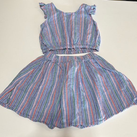 GAP Kids Striped Skirt Set size Medium - Picture 2 of 4